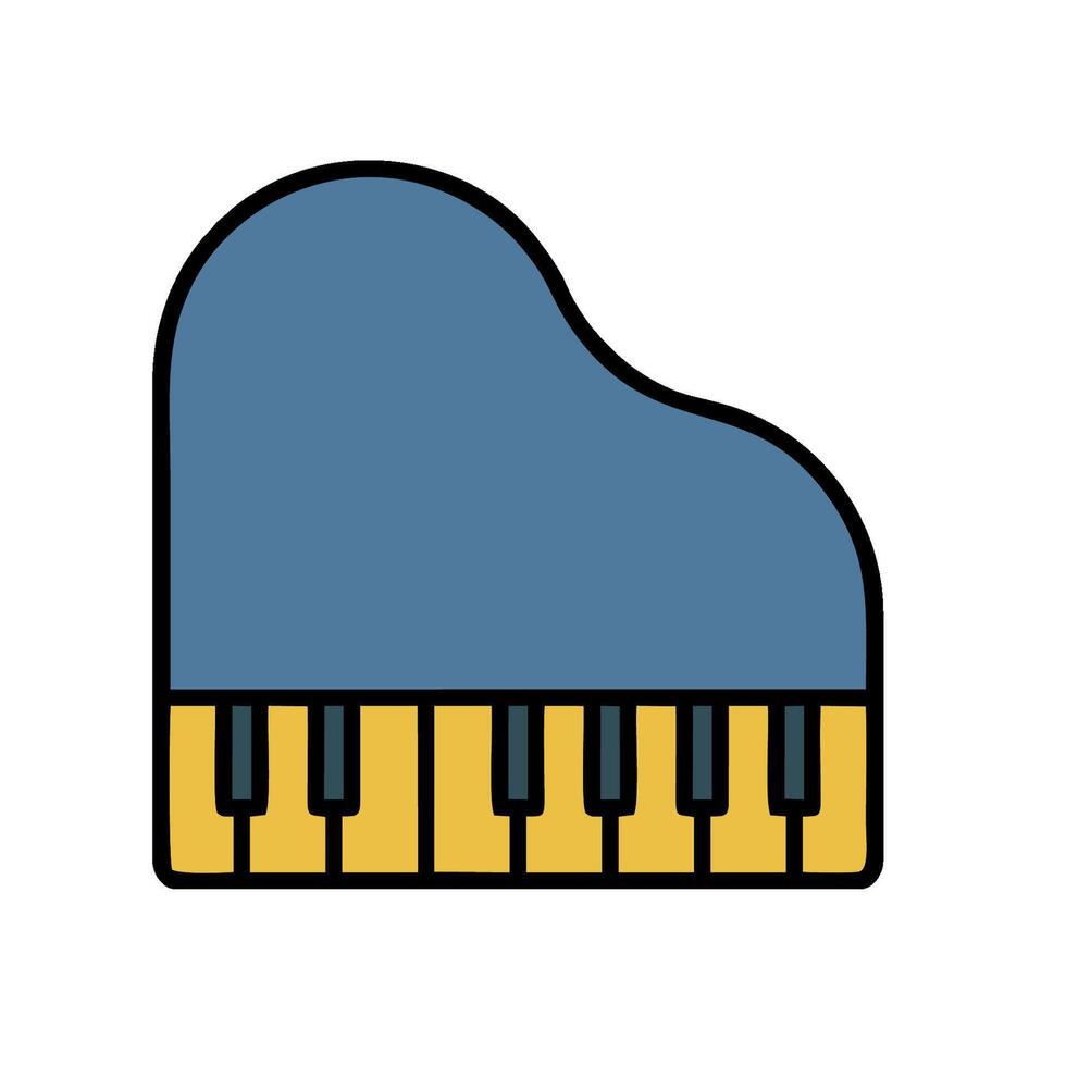 A piano icon on a white background vector