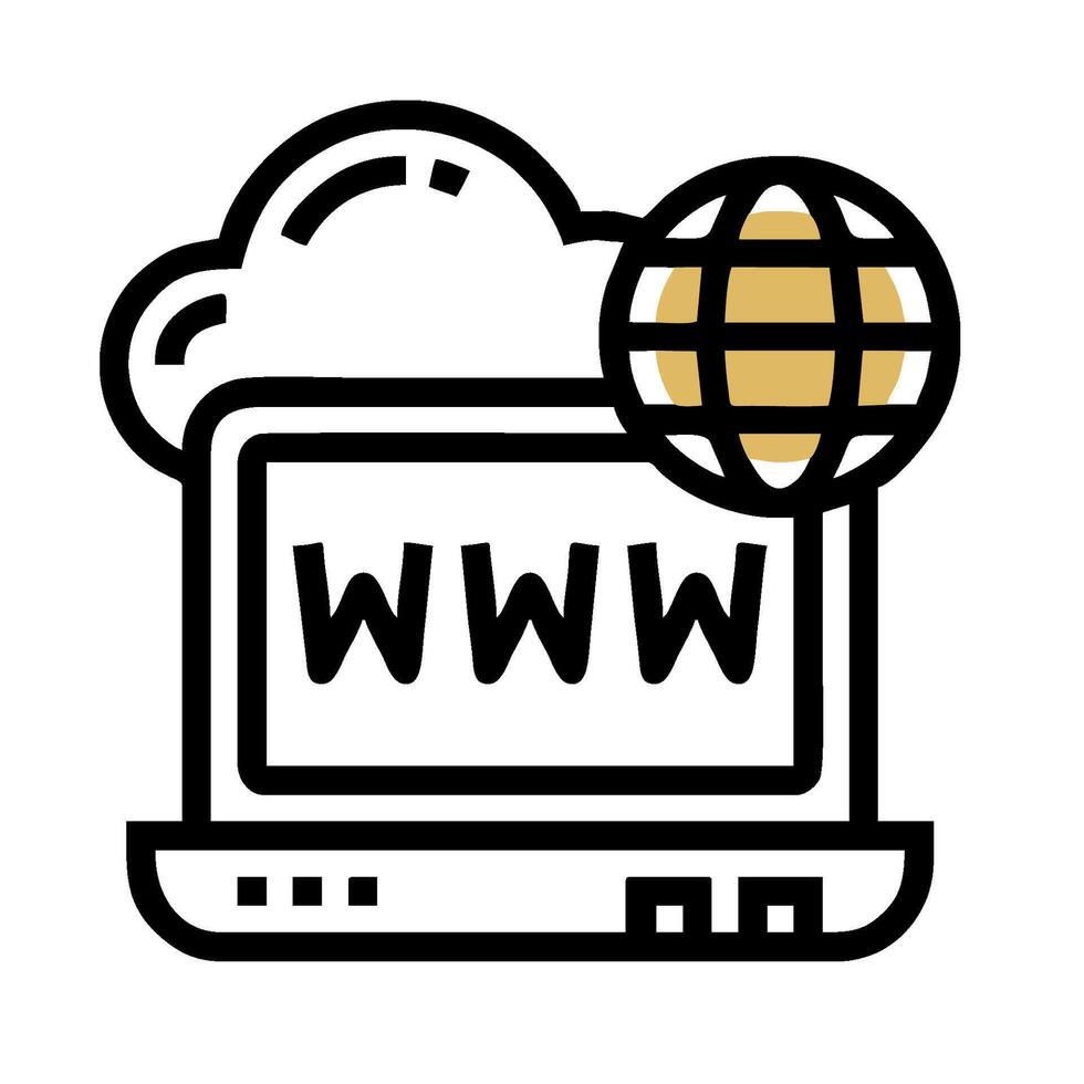 Web hosting icon illustration vector