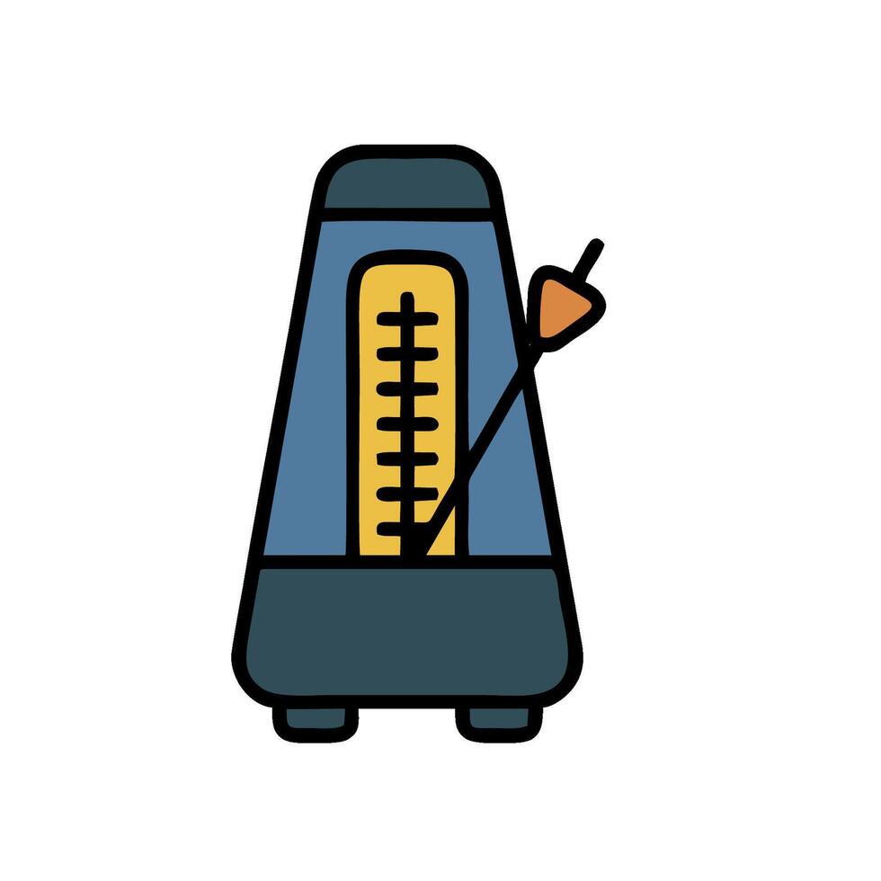 A musical instrument with a needle on top vector