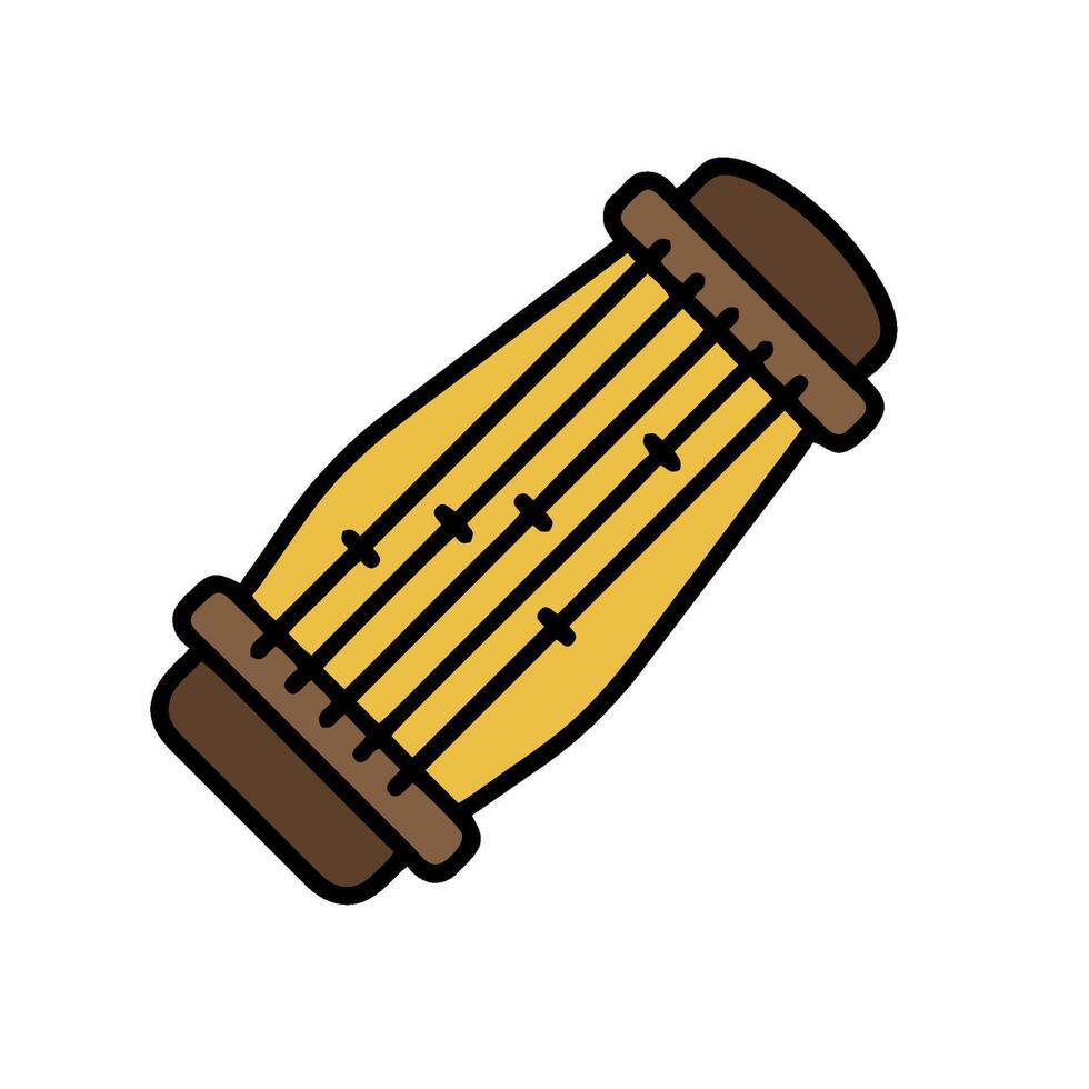 A wooden instrument icon on a white background vector