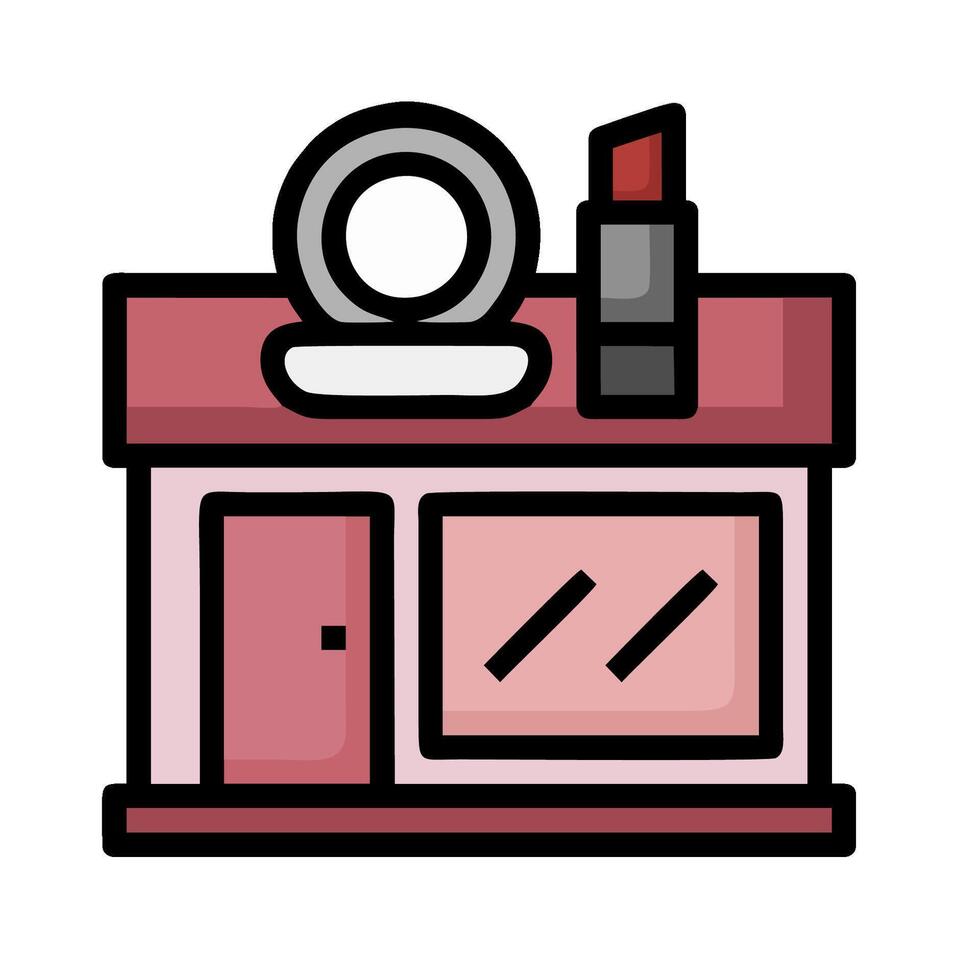Makeup store icon illustration vector