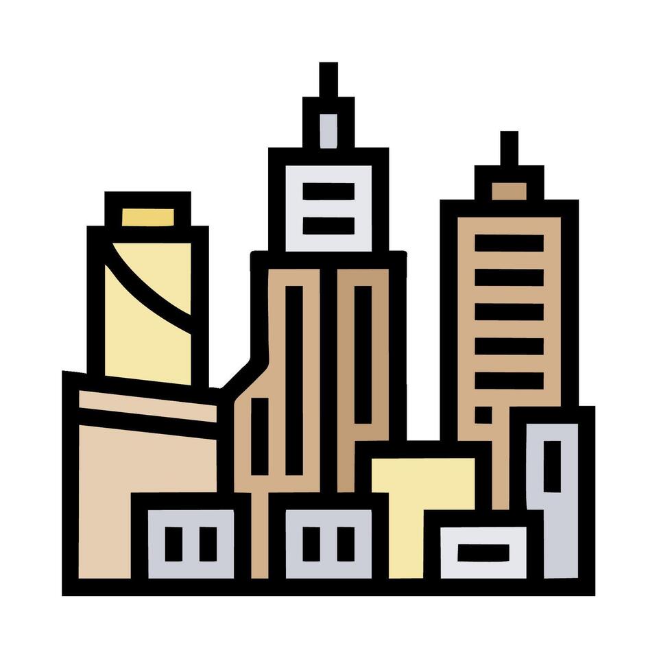 City skyline illustration vector