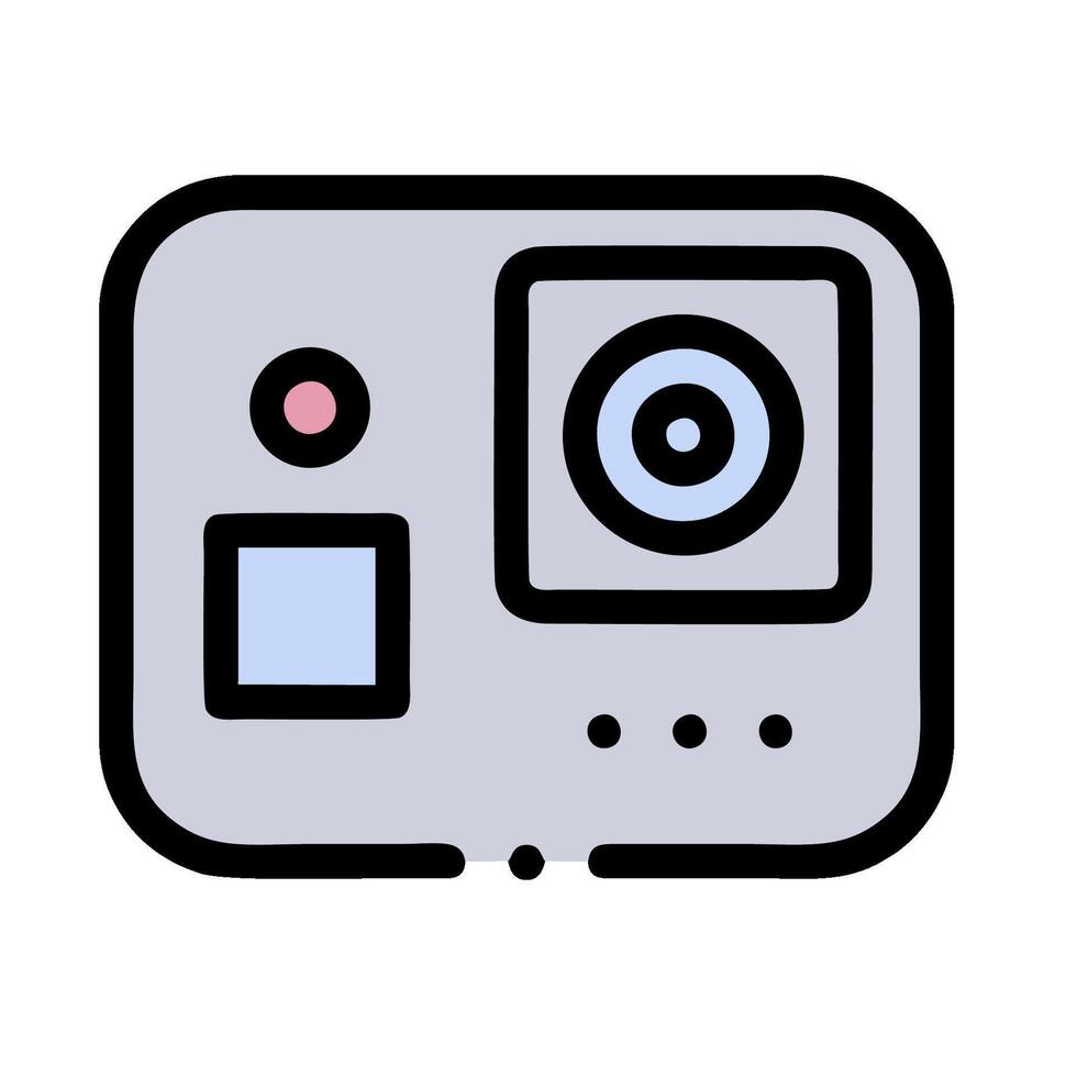 An icon of a camera on a white background vector