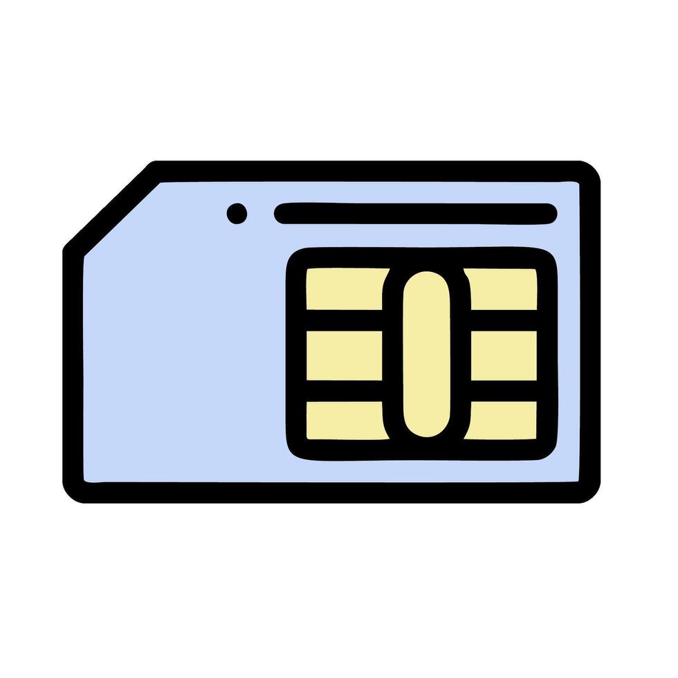 Sim card icon illustration design vector