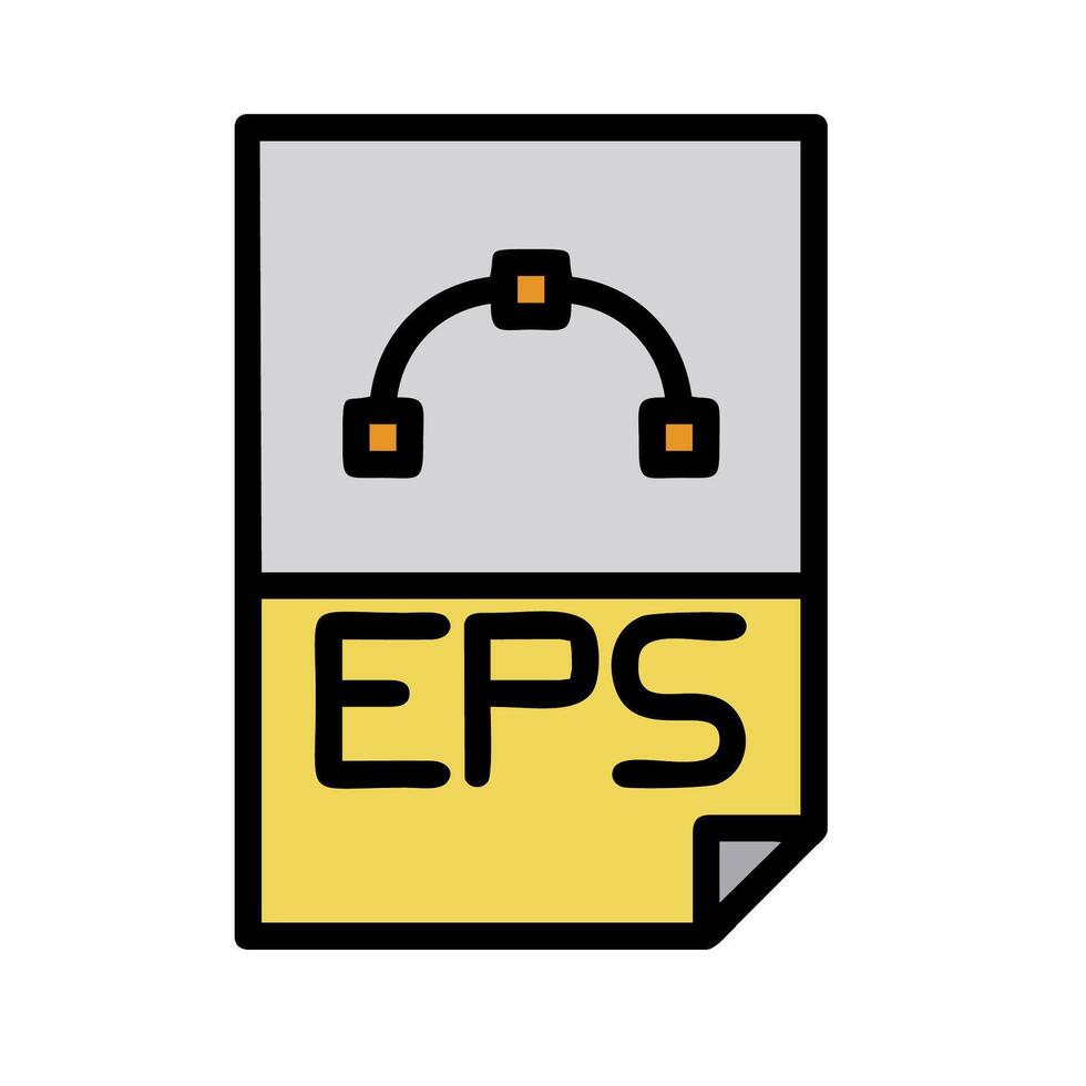 The eps file icon vector