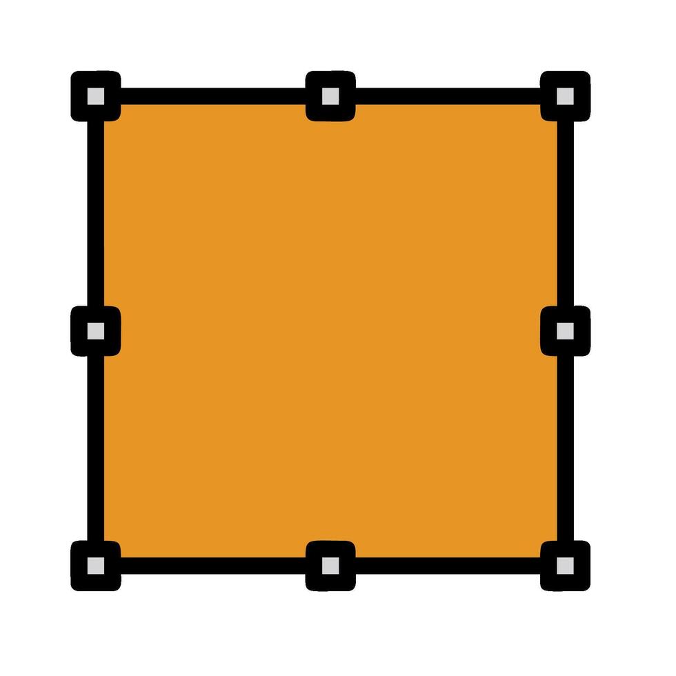 A square with four squares on it vector