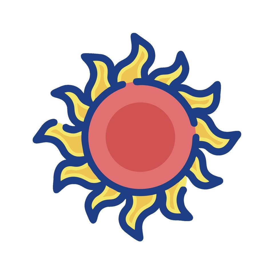 Sun icon illustration design vector