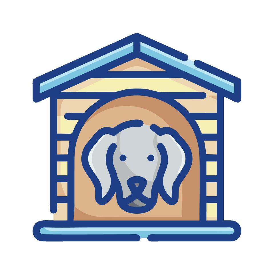 Dog house icon illustration vector