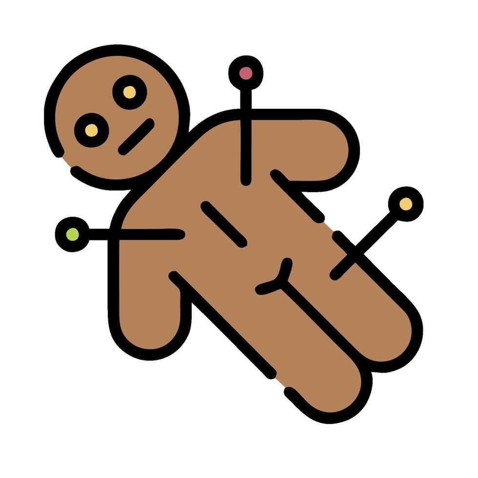 A gingerbread man with a needle in his arm vector