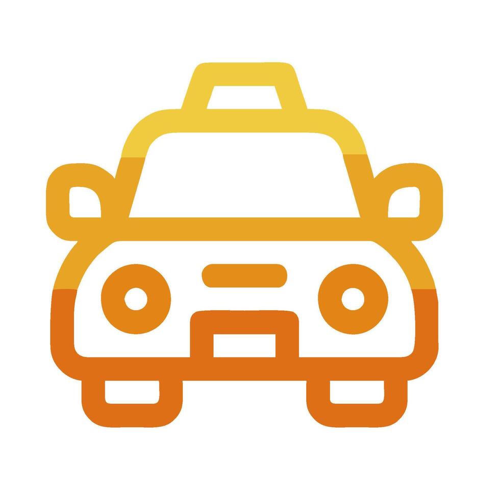 A taxi icon on a white background vector