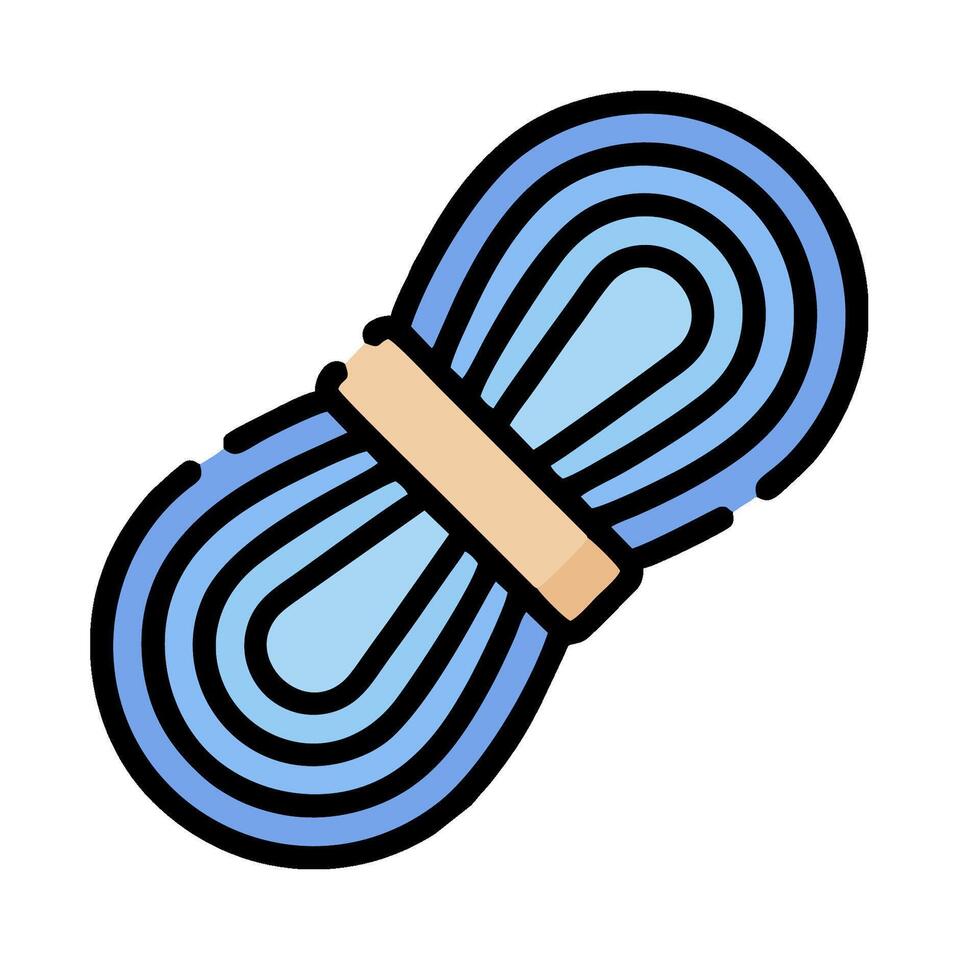 A blue ribbon with a wooden handle vector