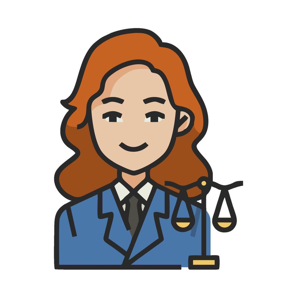 A woman in a suit holding a scale vector