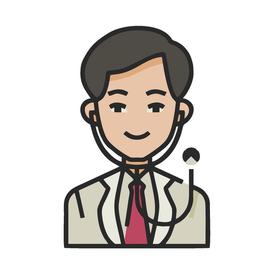 Doctor man icon illustration design vector