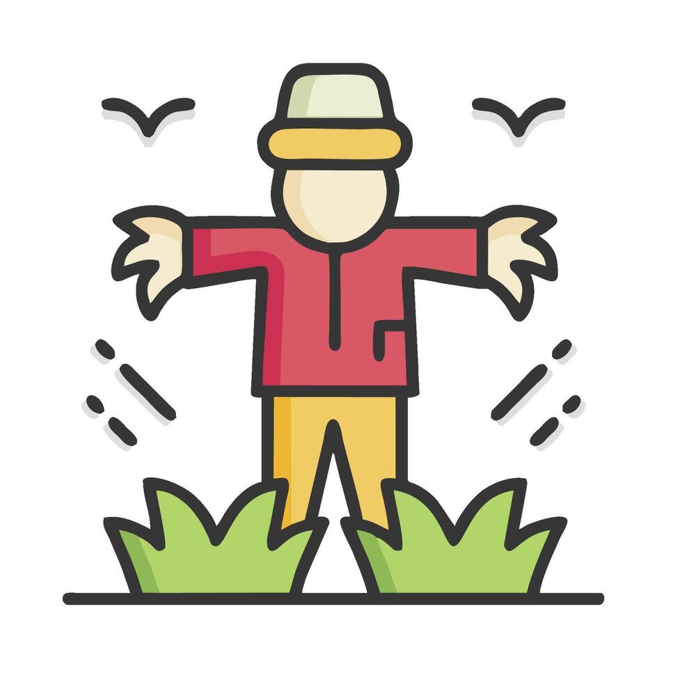 A man standing in the field with his hands outstretched vector
