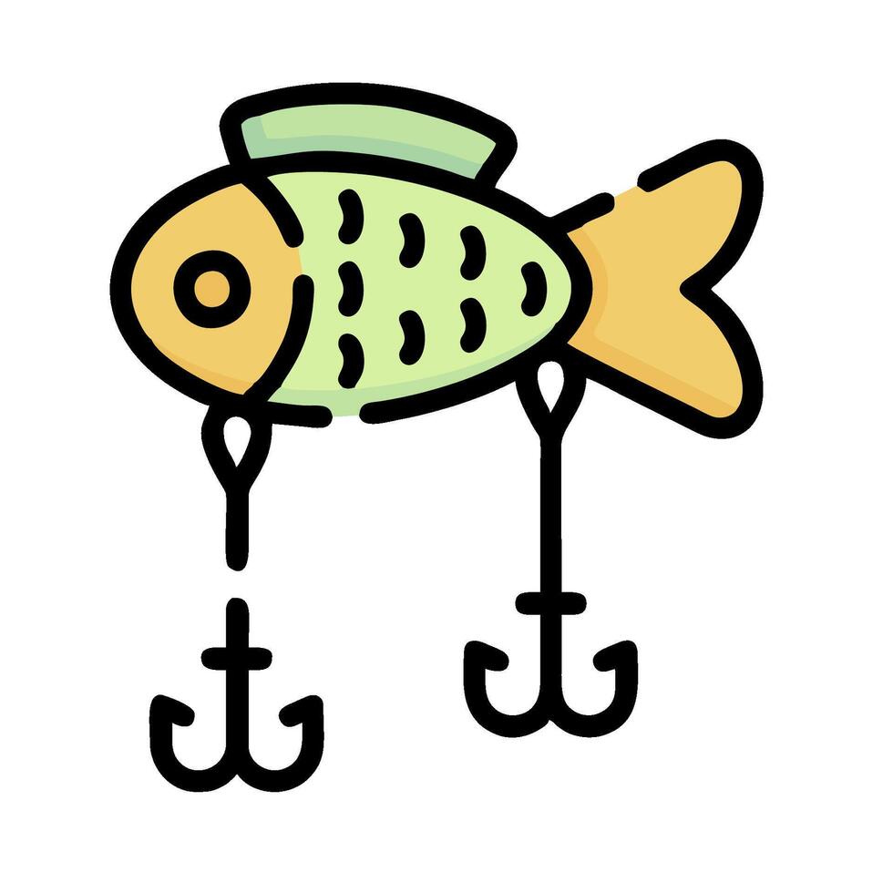 Fishing lure icon illustration design vector