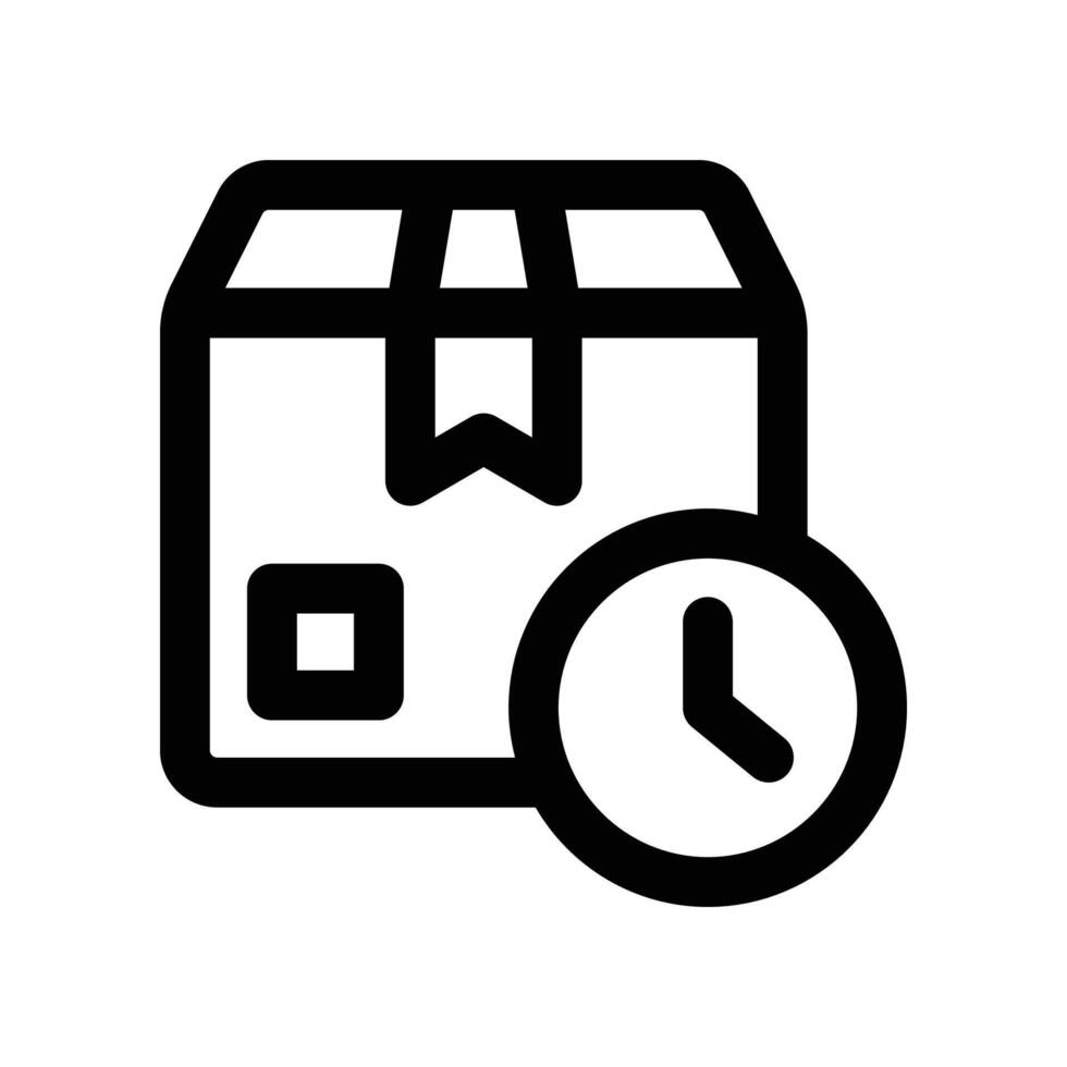 delivery time icon. line icon for your website, mobile, presentation, and logo design. vector