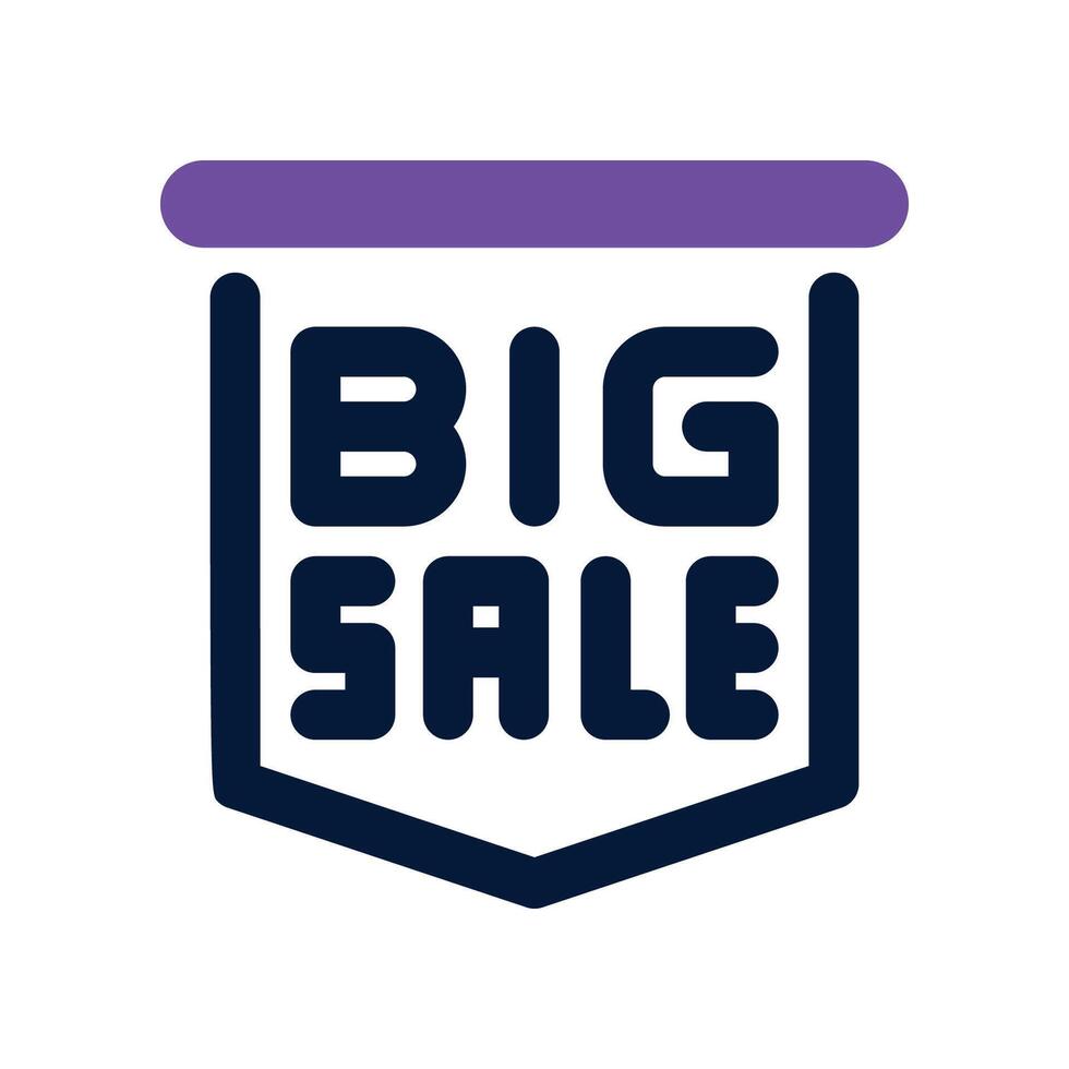 big sale icon. dual tone icon for your website, mobile, presentation, and logo design. vector