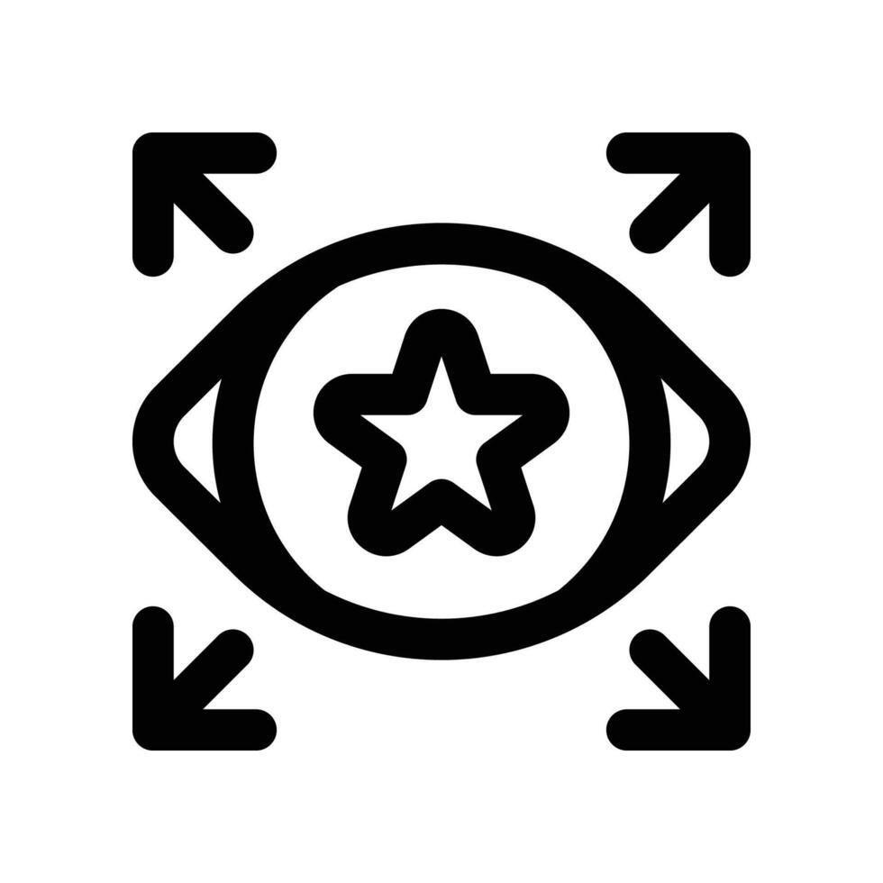 vision icon. line icon for your website, mobile, presentation, and logo design. vector