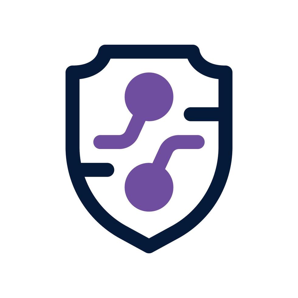 shield icon. dual tone icon for your website, mobile, presentation, and logo design. vector