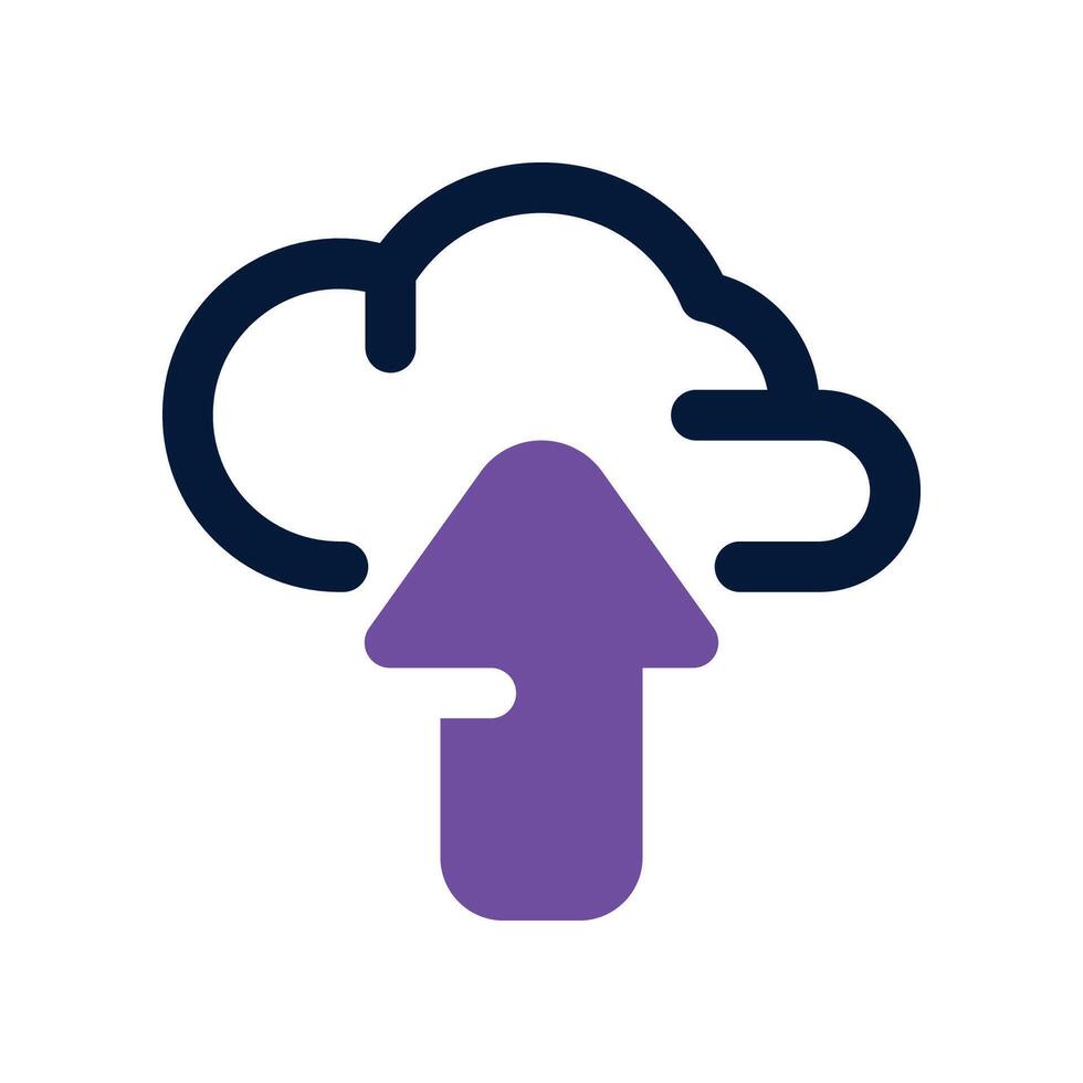 upload icon. dual tone icon for your website, mobile, presentation, and logo design. vector