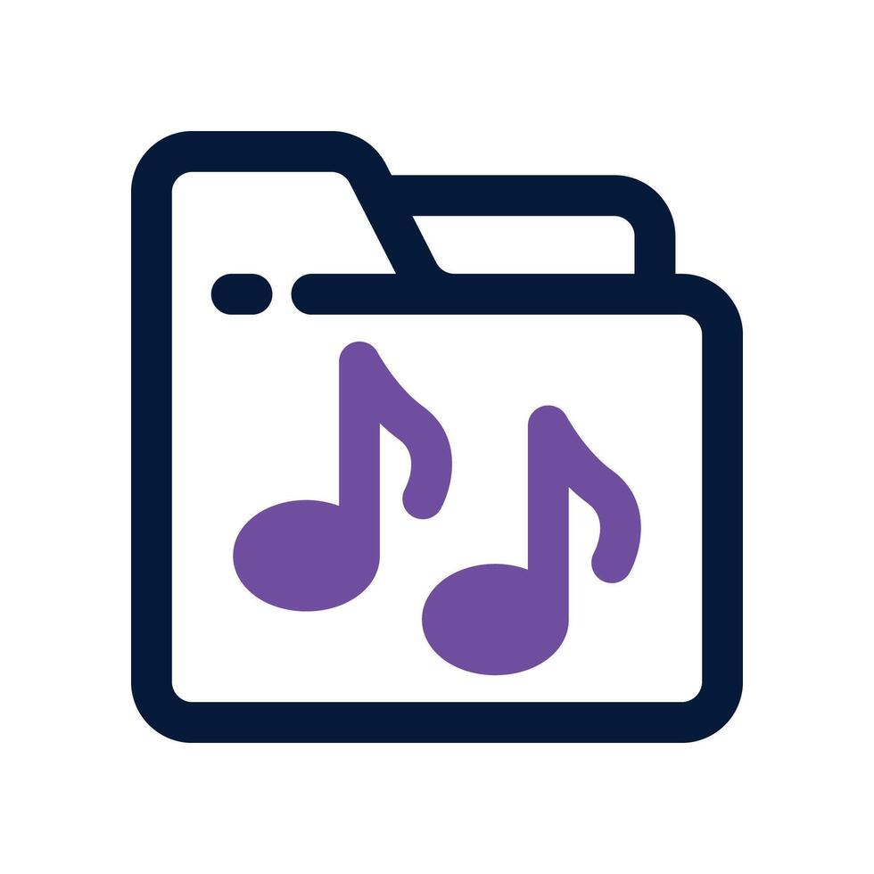 folder icon. dual tone icon for your website, mobile, presentation, and logo design. vector
