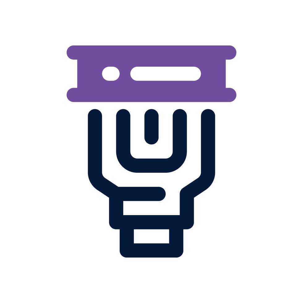 camera flash icon. dual tone icon for your website, mobile, presentation, and logo design. vector