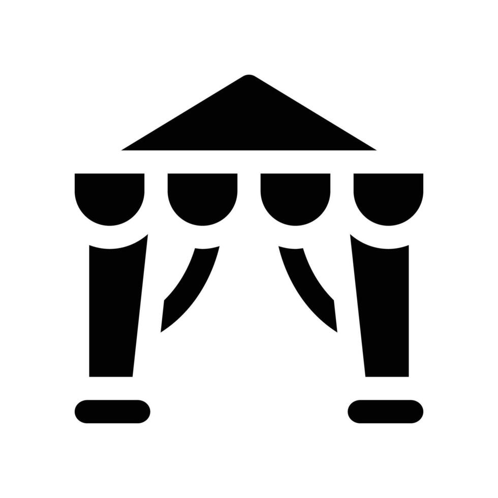 tent icon. glyph icon for your website, mobile, presentation, and logo design. vector