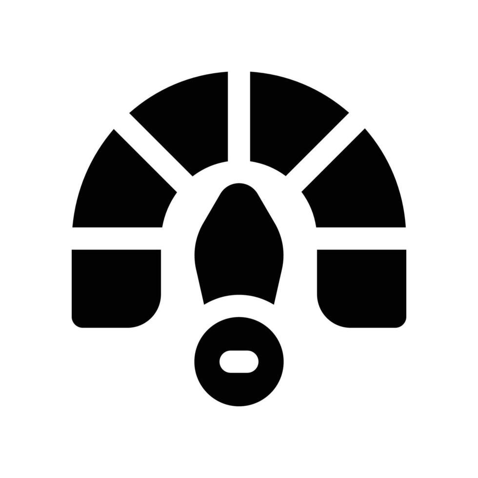 speedometer icon. glyph icon for your website, mobile, presentation, and logo design. vector