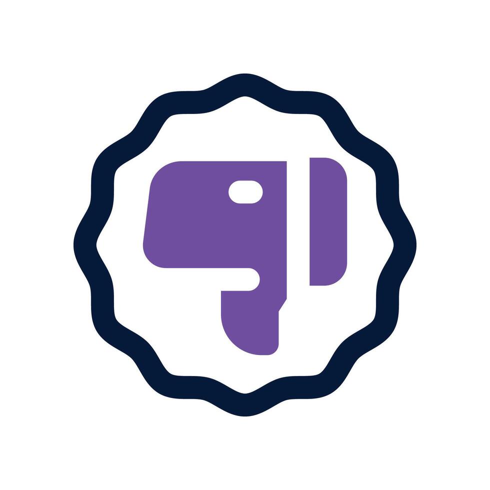 dislike icon. dual tone icon for your website, mobile, presentation, and logo design. vector