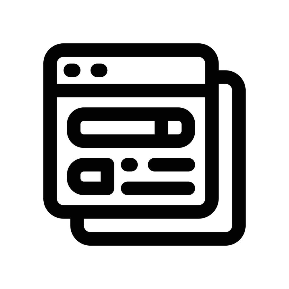 website icon. line icon for your website, mobile, presentation, and logo design. vector