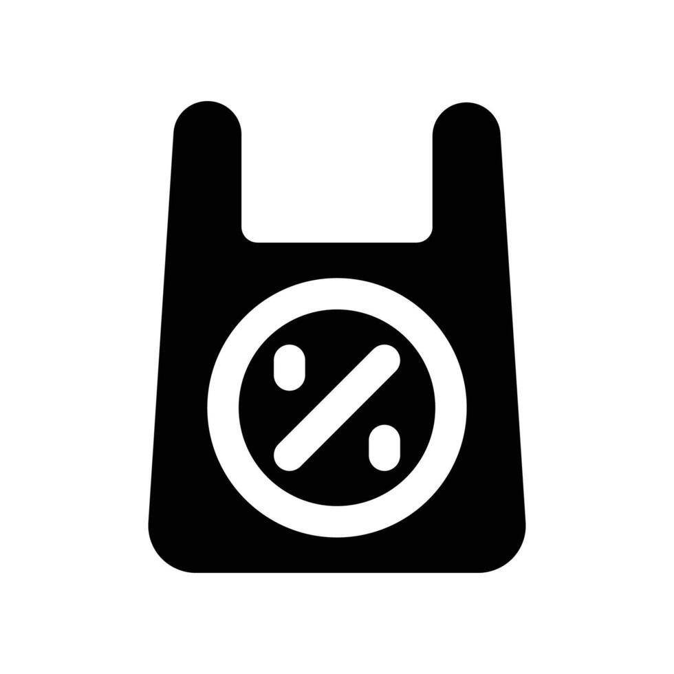 bag icon. glyph icon for your website, mobile, presentation, and logo design. vector