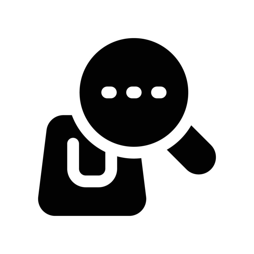 shopping search icon. glyph icon for your website, mobile, presentation, and logo design. vector