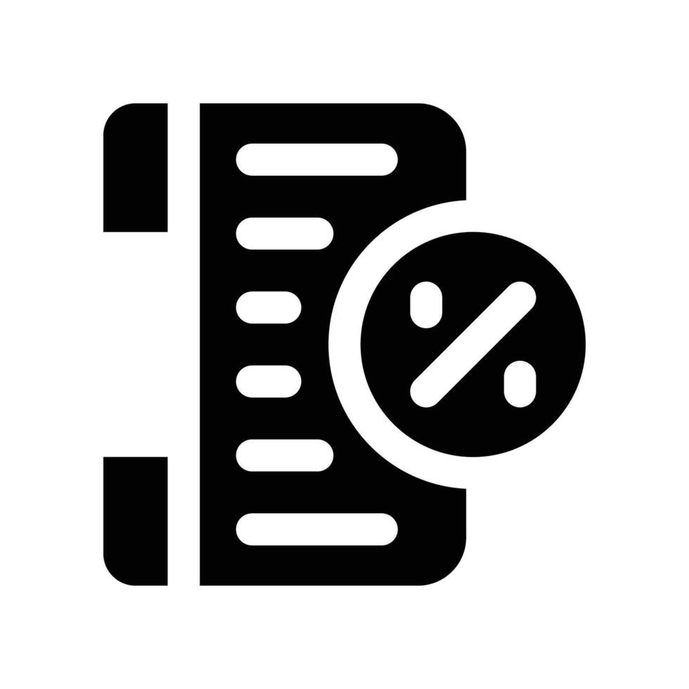 bill icon. glyph icon for your website, mobile, presentation, and logo design. vector