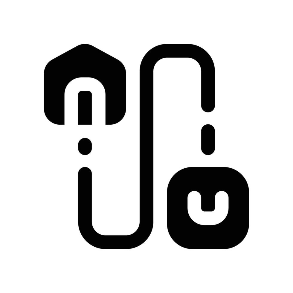 delivery route icon. glyph icon for your website, mobile, presentation, and logo design. vector