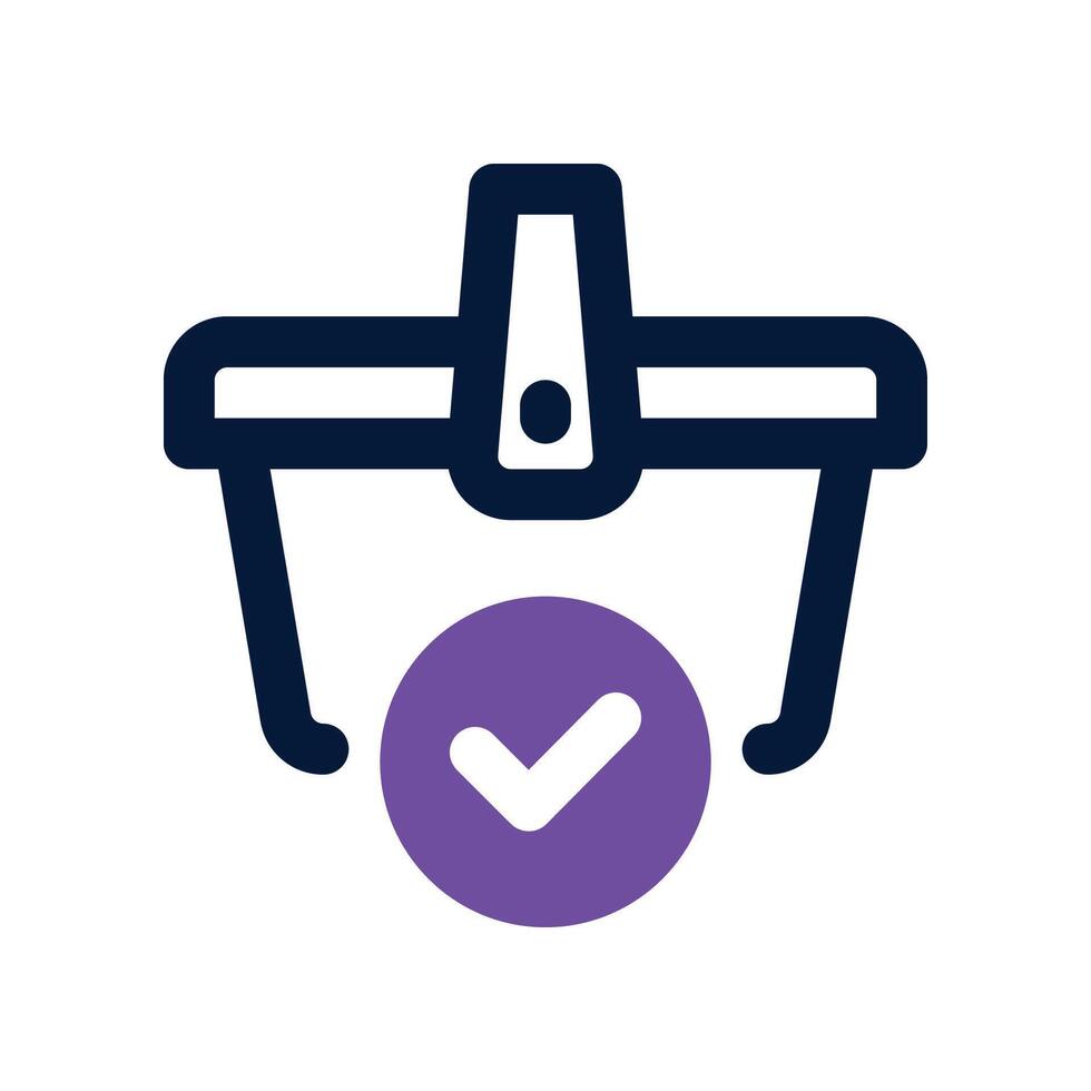 checkout icon. dual tone icon for your website, mobile, presentation, and logo design. vector