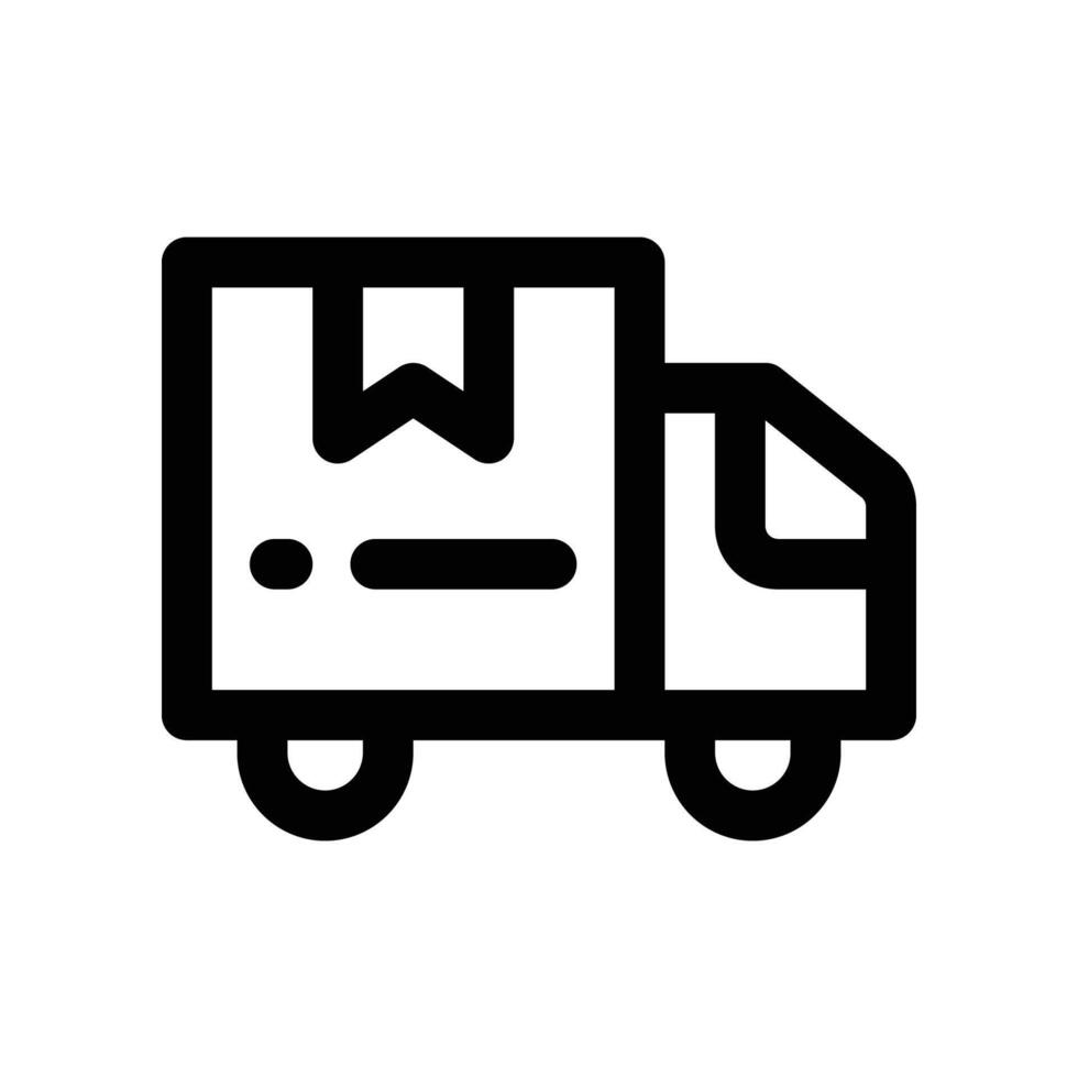 delivery truck icon. line icon for your website, mobile, presentation, and logo design. vector