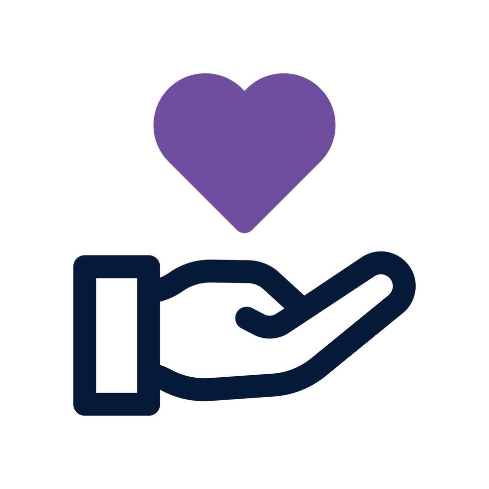 compassion icon. dual tone icon for your website, mobile, presentation, and logo design. vector