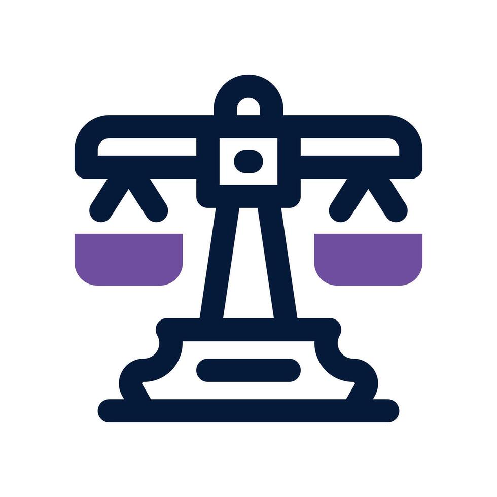 justice icon. dual tone icon for your website, mobile, presentation, and logo design. vector