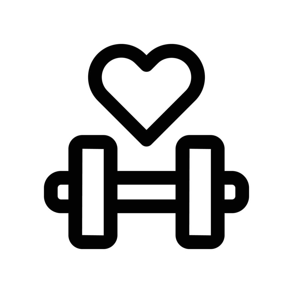 fitness icon. line icon for your website, mobile, presentation, and logo design. vector