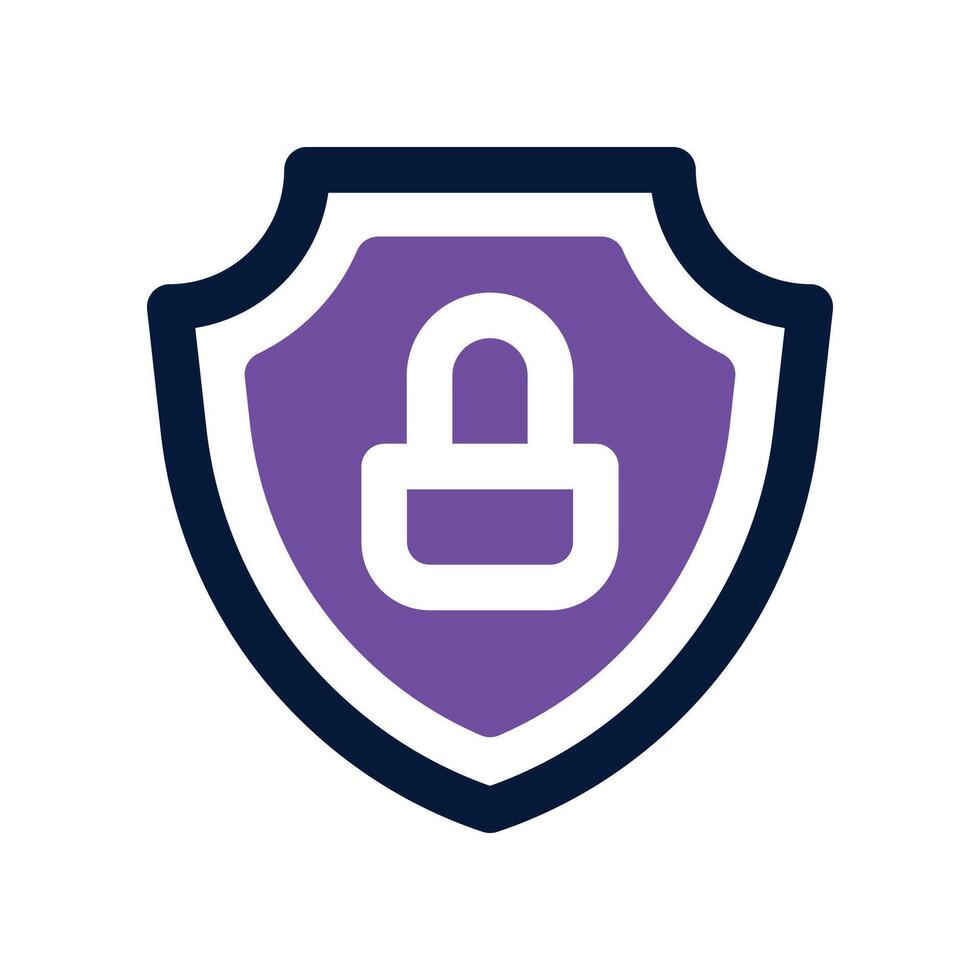 secure icon. dual tone icon for your website, mobile, presentation, and logo design. vector