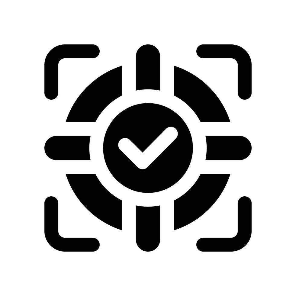 focus icon. glyph icon for your website, mobile, presentation, and logo design. vector