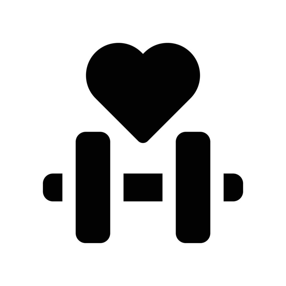 fitness icon. glyph icon for your website, mobile, presentation, and logo design. vector