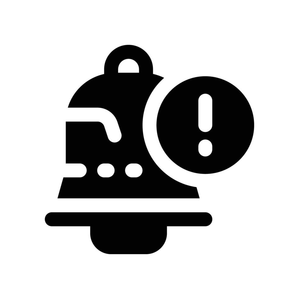 notification icon. glyph icon for your website, mobile, presentation, and logo design. vector