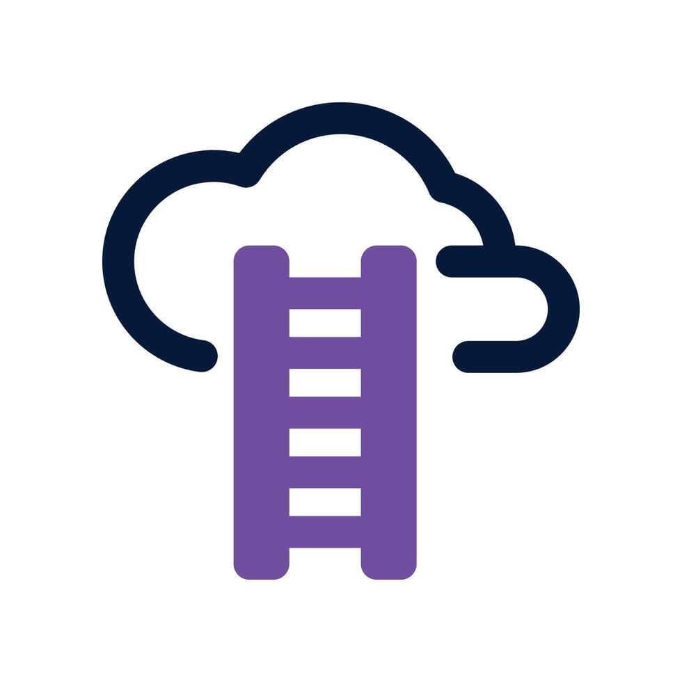 cloud computing icon. dual tone icon for your website, mobile, presentation, and logo design. vector