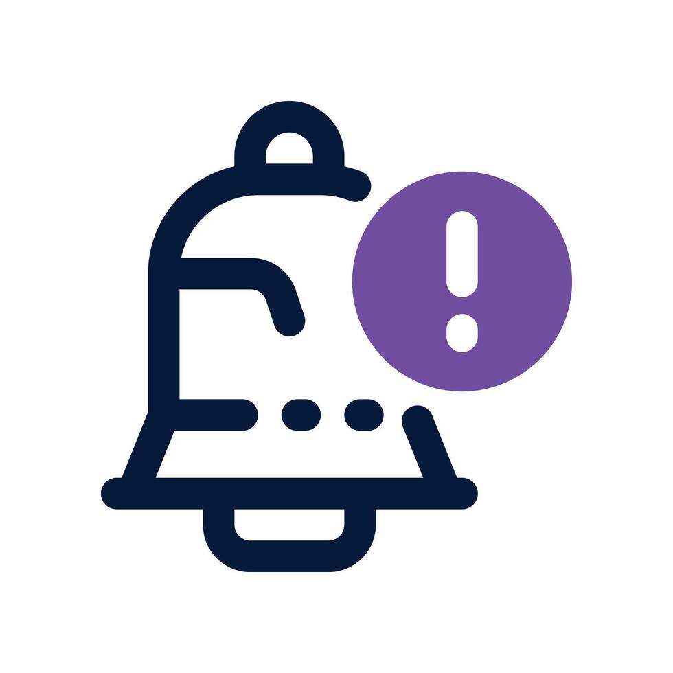 notification icon. dual tone icon for your website, mobile, presentation, and logo design. vector