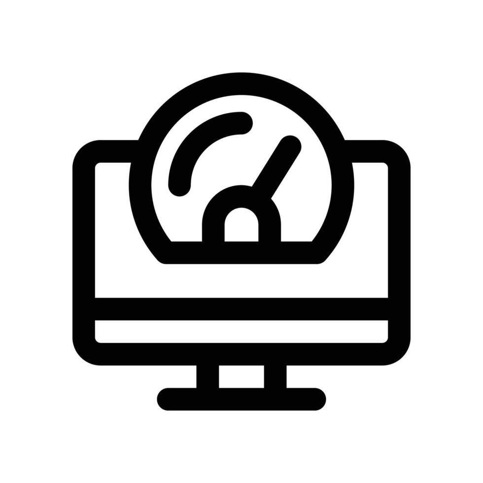 performance website icon. line icon for your website, mobile, presentation, and logo design. vector
