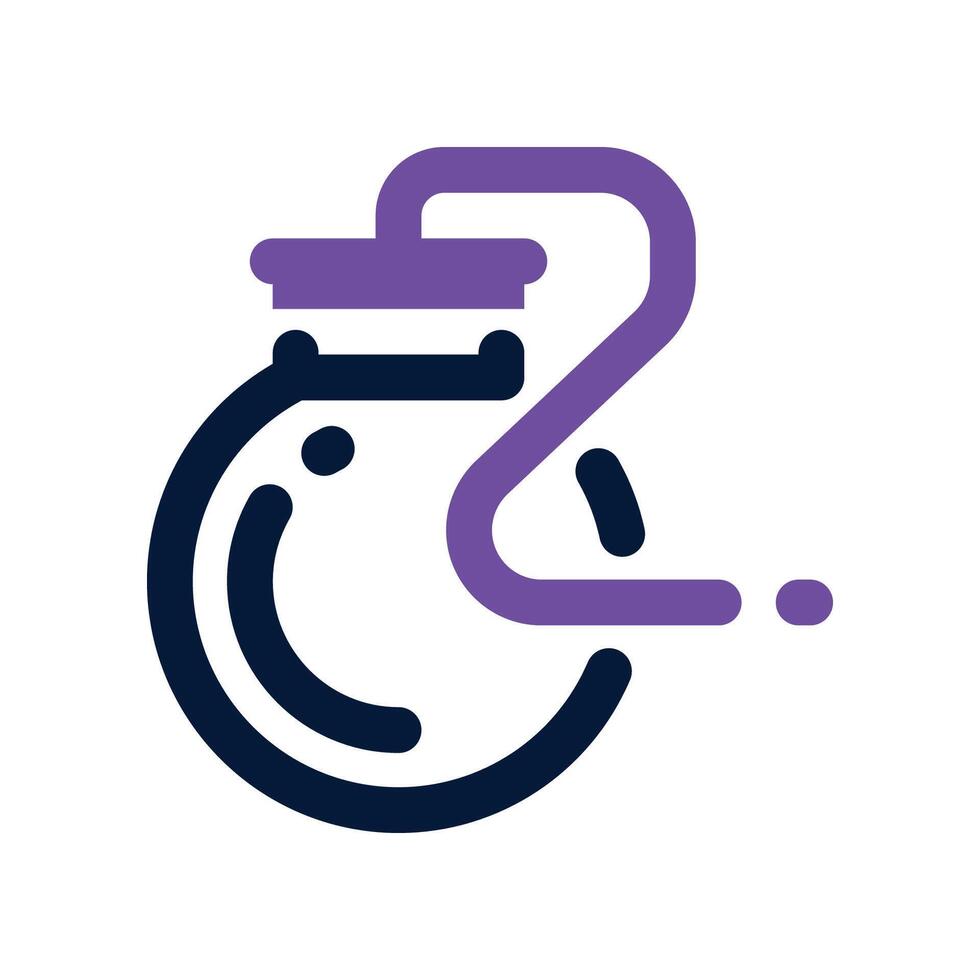 bomb icon. dual tone icon for your website, mobile, presentation, and logo design. vector