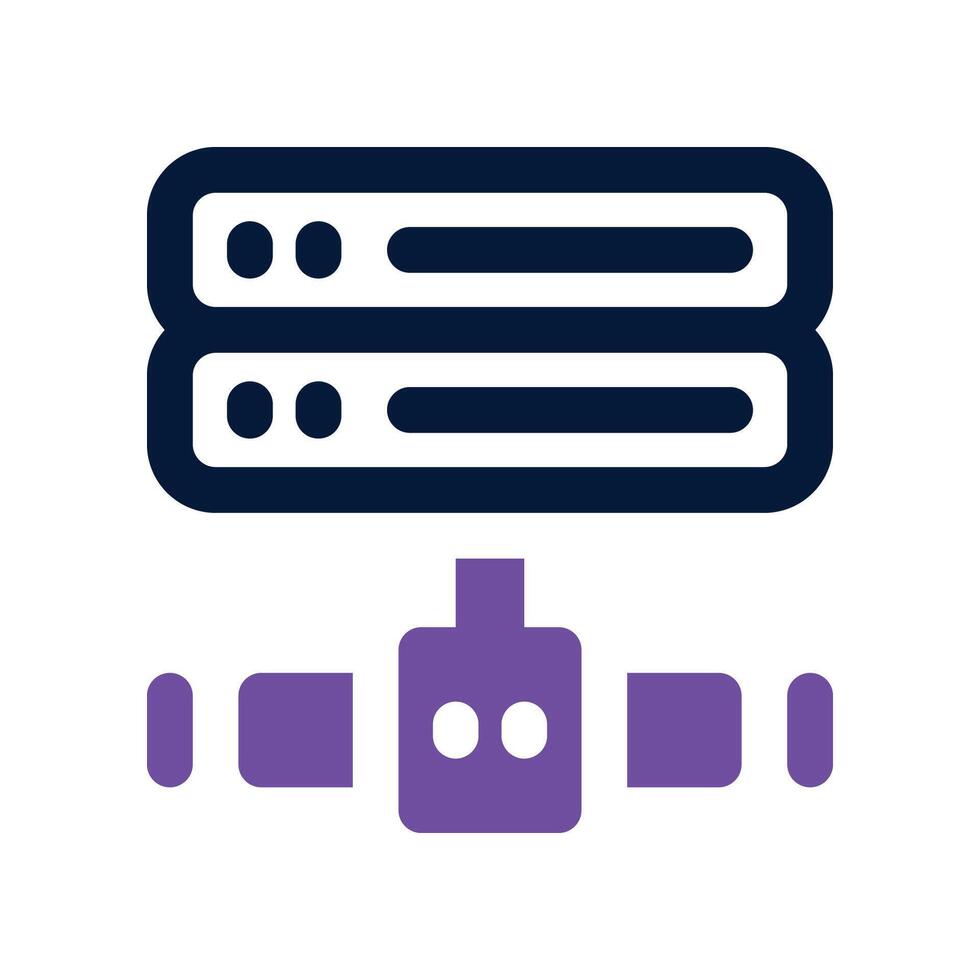 server icon. dual tone icon for your website, mobile, presentation, and logo design. vector