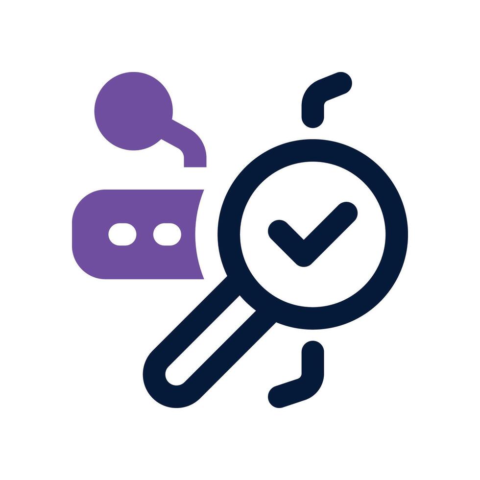 search icon. dual tone icon for your website, mobile, presentation, and logo design. vector