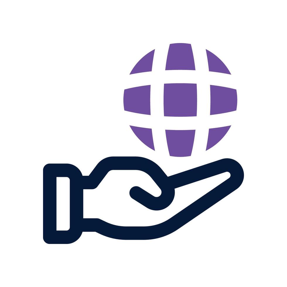 internet service icon. dual tone icon for your website, mobile, presentation, and logo design. vector